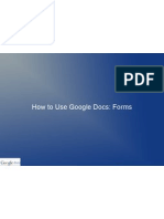 How to Use Google Docs - Forms