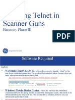 Telnet on Scanner Gun