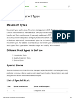 SAP MM - Movement Types