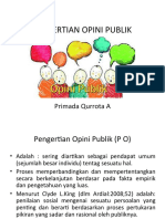 8 Pengertian Opini Publik