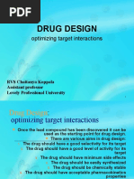 Drug Design: Optimizing Target Interactions