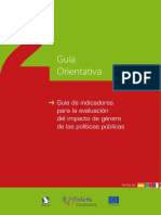 UE Guía de Indicadores Para La Evaluacion Del Impacto de Genero de Las Politicas Publicas