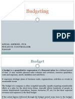 Budgeting: Afzal Ahmed, Fca Finance Controller Nagad