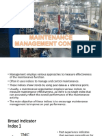 Maintenance Management Control