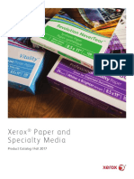 Xerox Paper and Specialty Media: Product Catalog - Fall 2017