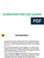 Elementray First Aid Course