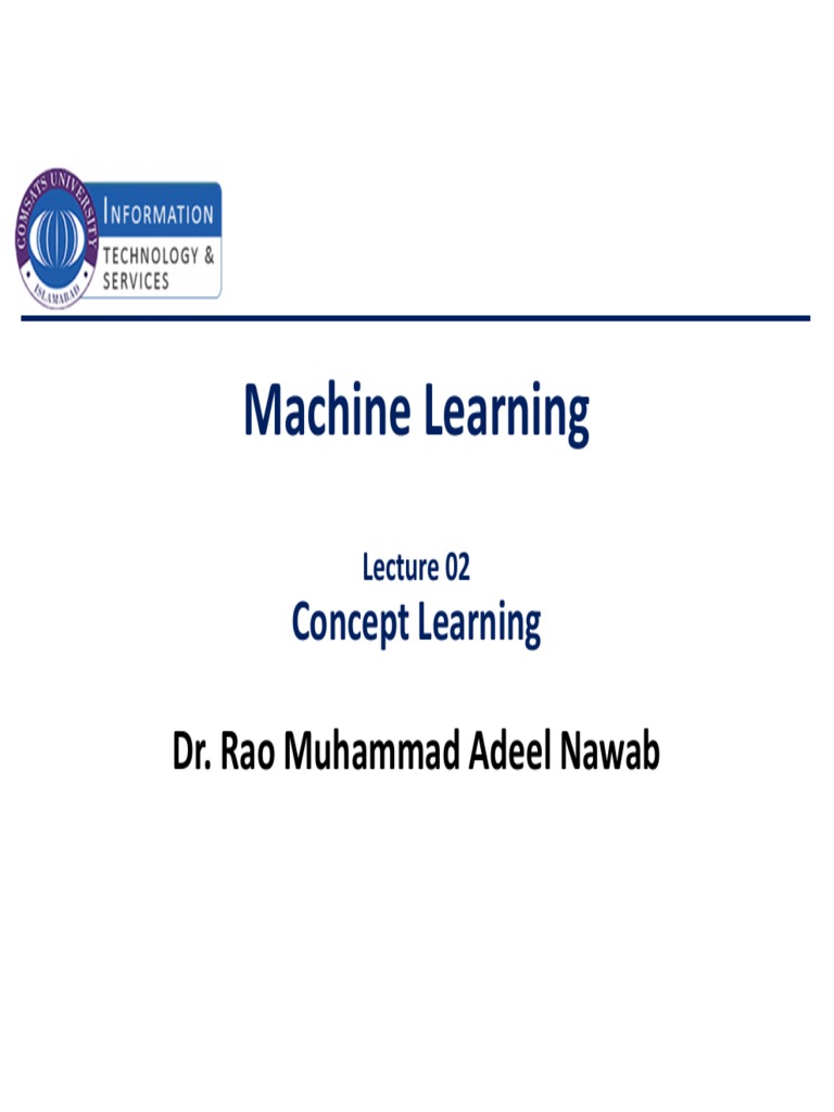 Concept Learning in Machine Learning | PDF | Machine Learning ...