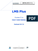 LMS Plus 7.5 Fault Code