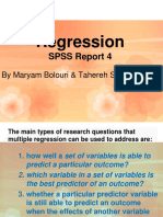 Regression: SPSS Report 4