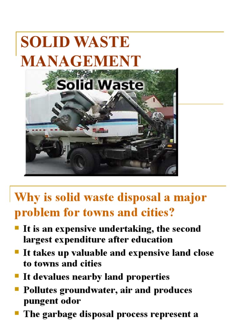 Solid Waste Management Challenges and Solutions | PDF | Landfill | Waste