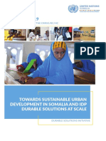 September 2019: Towards Sustainable Urban Development in Somalia and Idp Durable Solutions at Scale