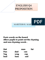 ENGLISH Q4 Preposition