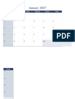 2007 calendar on multiple worksheets