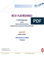 Me 321: Fluid Mechanics-I: Dr. A.B.M. Toufique Hasan