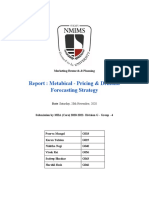 Report: Metabical - Pricing & Demand Forecasting Strategy: Marketing Research & Planning