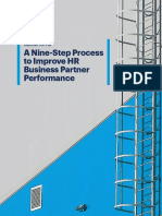A Nine-Step Process To Improve HR Business Partner Performance