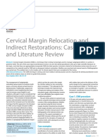 Cervical Margin Relocation and Indirect Restorations: Case Report and Literature Review