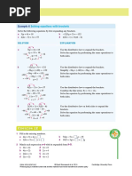 Example 8: Solving Equations With Brackets