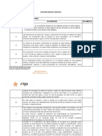 Descriptivo Del Proceso Bocadillo