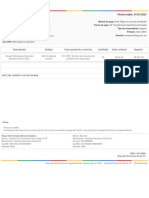 Descripción Unidad Clave Producto o Servicio Cantidad Valor Unitario Importe