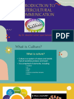 Introduction To Intercultural Communication: By: Dr. Sharifah Sofiah Syed Zainudin