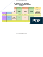 CLASS PROGRAM FOR MODULAR or BLENDED LEARNING