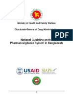 17 100 Final Draft National Guidelines On Pharmacovigilance Systems in Bangladesh FINAL