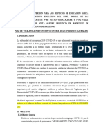 Plan de Vigilancia, prevención y Control del COVID-19   