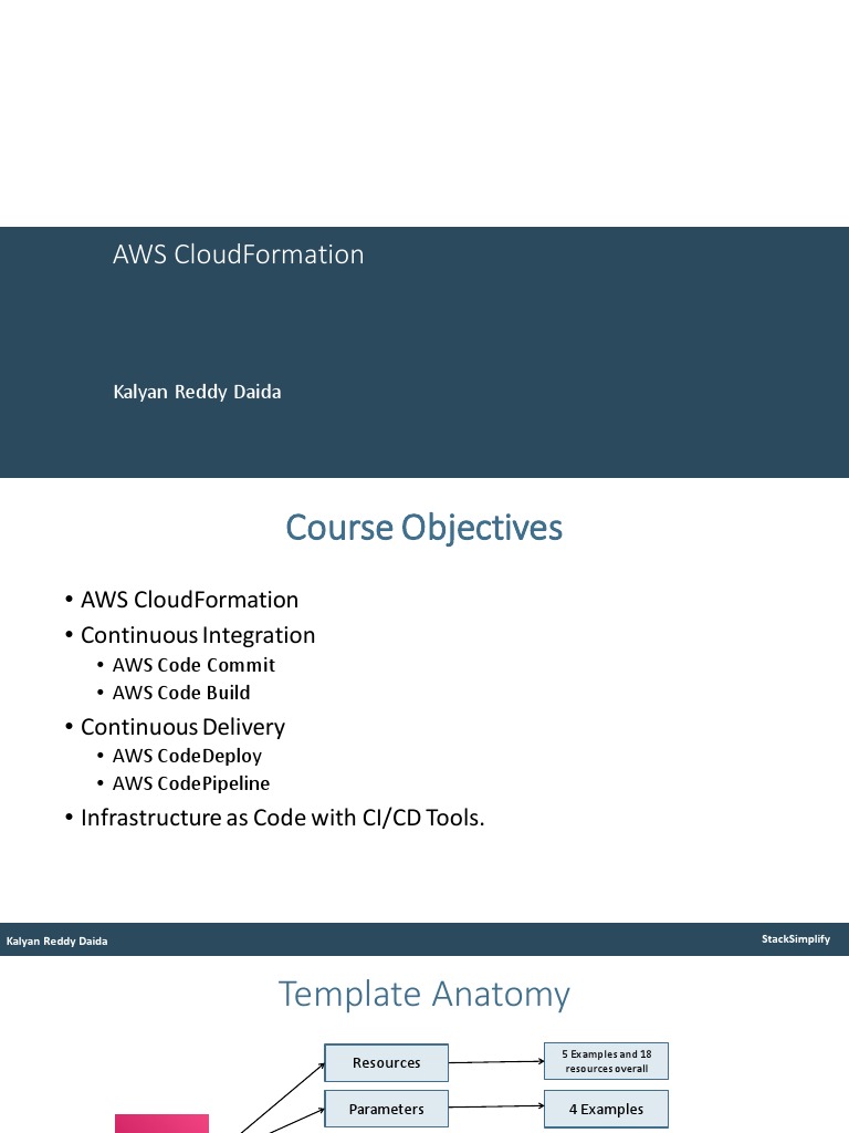 AWS CloudFormation Course | PDF | Parameter (Computer Programming ...