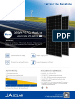 High-efficiency 395W PERC solar module