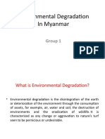 Environmental Degradation in Myanmar