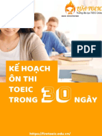 Kế hoạch ôn thi TOEIC trong 30 ngày