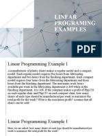 Linear Programming Examples