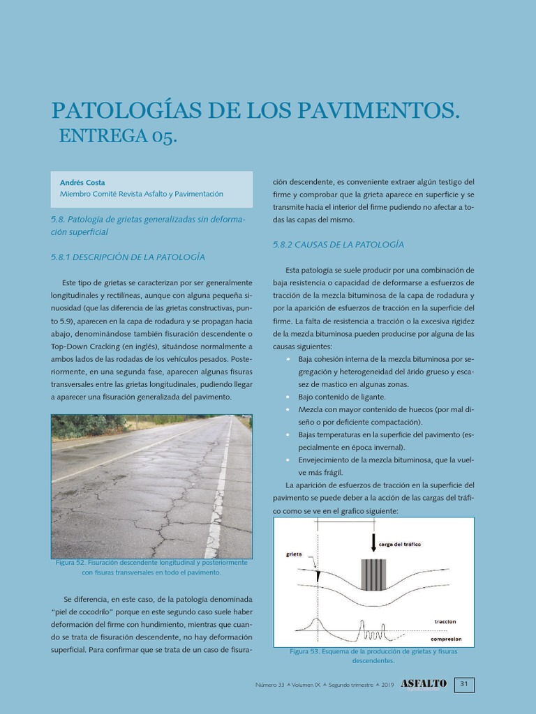 31.-Patologias-Pavimento Flex | PDF | La carretera | Agua