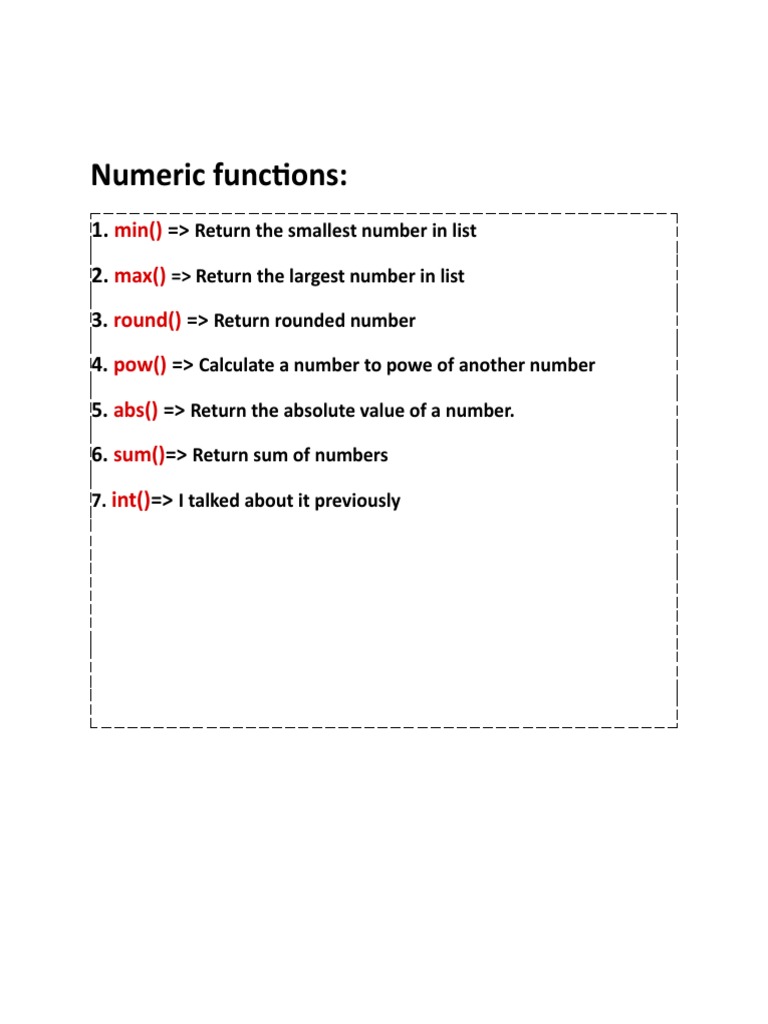 8.1 Numeric Methods | PDF