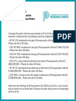 Consejo Escolar - Pliego Obras Varias - 6 Agosto 2021