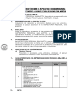 Especificaciones Tecnicas de Llantas Inspectoria-Tarapoto