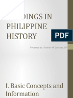 Readings in Philippine History: Prepared By: Shainah M. Sanchez. LPT