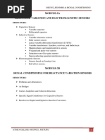 Module-2A Reactance Variation and Electromagnetic Sensors: Structure