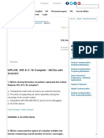 2MPLAB, IDE & C-18 Compiler - MCQs With Answers