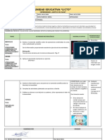 Agenda Semanal - Semana 10 - Egb Elemental - 5to. Basica