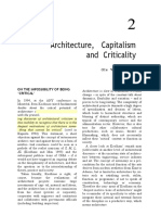 Architecture, Capitalism and Criticality: On The Impossibility of Being Critical'