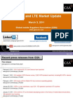 GSA GSM 3G and LTE Market Update 030311