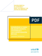 Acompañar La Tarea Del Equipo Docente, Las Familias y Las y Los Estudiantes en Casa.