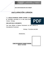 Declaración Jurada - Onp