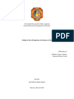 Código de Ética Del Ingeniero de Sistemas en El Perú