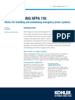 Understanding Nfpa 110:: Advice For Installing and Maintaining Emergency Power Systems
