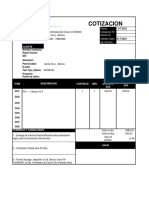 Cotizacion Por Servicios Ambientales