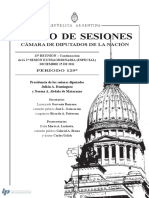 Diario de Sesiones: Cámara de Diputados de La Nación