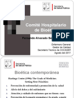 Comité Hospitalario de Bioética: Fernando Alvarado Serrano